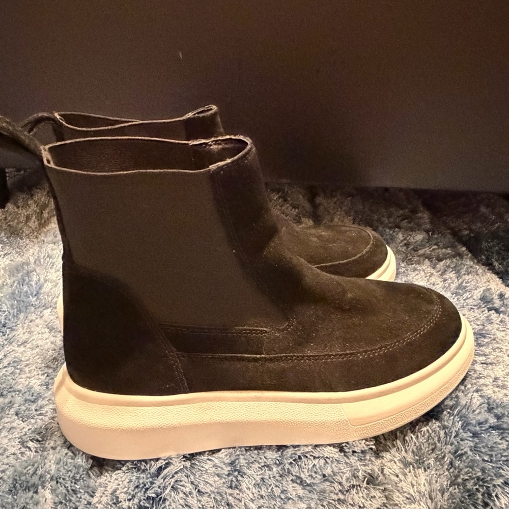 Nurture Rebalance Black Suede High-Top Sneakers - Picture 4 of 15